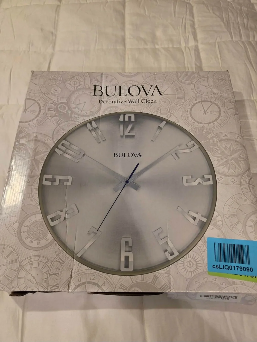 Bulova Director Wall Clock NIB Operates with 1 AA battery not included